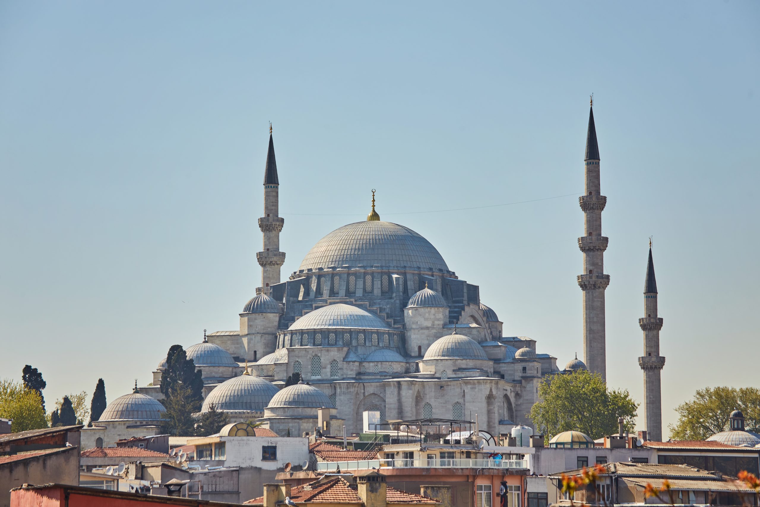 The beautiful Suleymaniye Camii in Istanbul, Turkey.